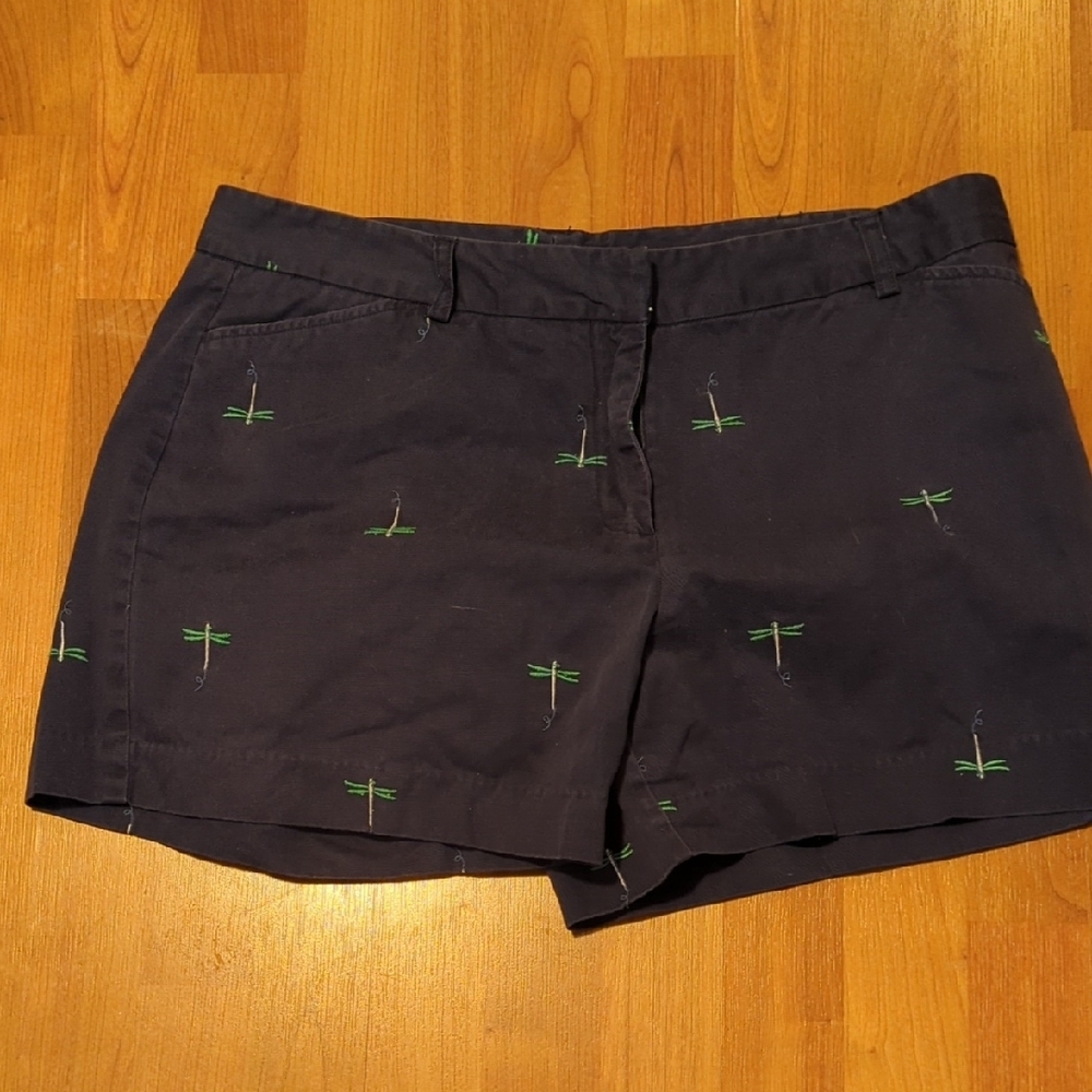 Tahiti Reef Club Size 16 Dragonfly Embroidery Shorts